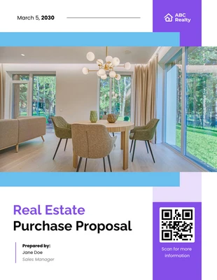 Free  Template: Modèle de proposition d'achat immobilier
