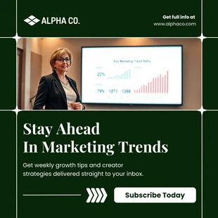 business  Template: Modello di annuncio di Facebook per le tendenze di marketing