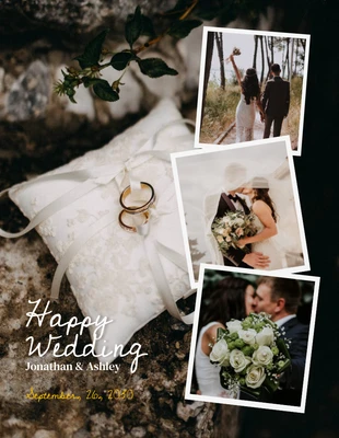 premium  Template: Modern Aesthetic Photo Wedding Collages