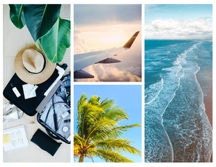 Free  Template: Travel Grid Photo Collage