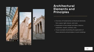 Black Gold Minimalist Architecture Presentation - صفحة 3
