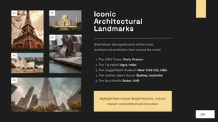 Black Gold Minimalist Architecture Presentation - Página 4