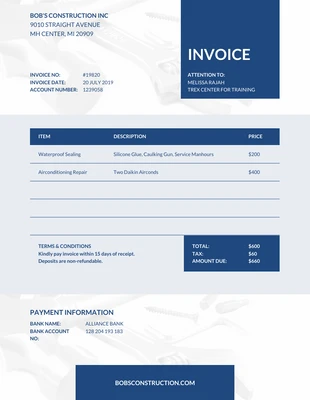premium  Template: Monotone Business Invoice