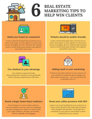 Bright Real Estate Marketing Infographic