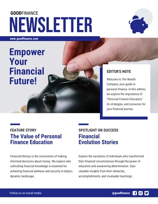 premium  Template: Personal Finance Education Newsletter
