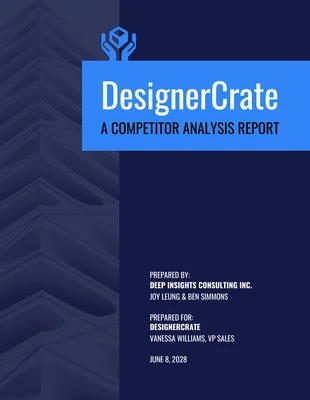 Free and accessible Template: Dark Competitor Analysis Consulting Report