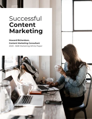 Free  Template: Libro bianco sul marketing dei contenuti di successo