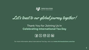 Introduction of International Tea Day Presentation - Pagina 5