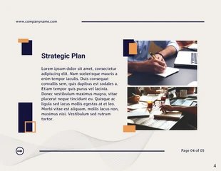 Yellow minimalist Strategic Plan - صفحة 4