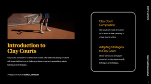 Dark Orange Clay Court Tennis Presentation - Seite 2