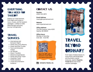 Free Template: Brochure dell'agenzia di viaggi