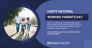 business  Template: National Working Parents Day Facebook Post