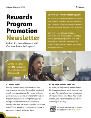 premium  Template: Rewards Program Promotion Newsletter