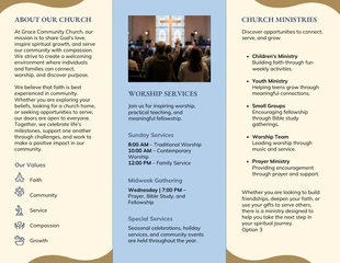 Church Trifold Brochure - Page 2