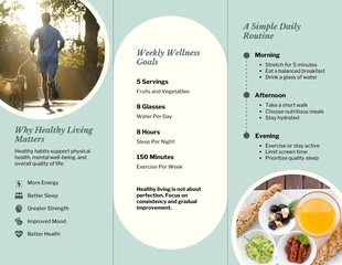 Healthy Lifestyle Brochure Template - Página 2