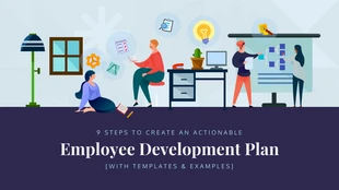 premium  Template: رأس مدونة خطة تطوير الموظف
