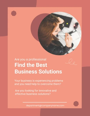 Brown Poster  Joint Business Solution Template
