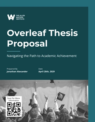 Free  Template: Overleaf Thesis Proposal Template