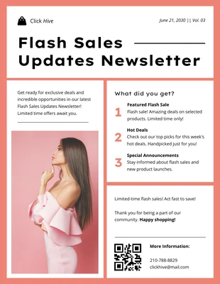 premium  Template: Flash Sales Updates Newsletter