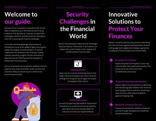 Cybersecurity in Finance Z-Fold Brochure - Pagina 2