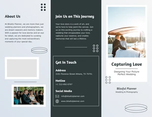 Free  Template: Simple Green Wedding Tri-fold Brochure