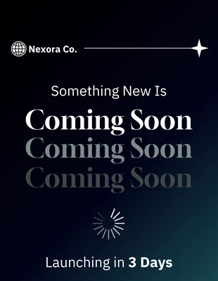 Free accessible Template: Teaser della storia di Instagram del conto alla rovescia