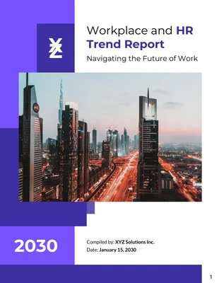Free  Template: Workplace and HR Trend Report