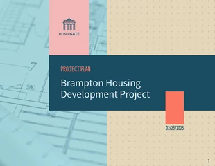 premium  Template: Pastel Grid Housing Project Plan