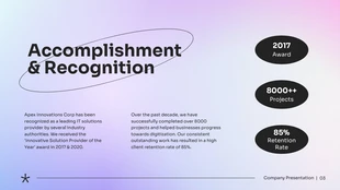 Colorful Gradient Simple Company Presentation - page 4