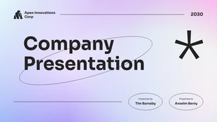 Free  Template: Apresentação Empresa simples gradiente colorido