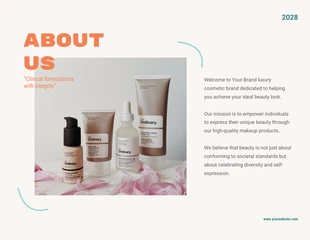 Cosmetic Green and Orange Brand Guidelines Presentation - Pagina 2