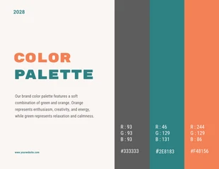 Cosmetic Green and Orange Brand Guidelines Presentation - Page 5