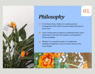 Florist Colorful About Me Presentation - صفحة 3