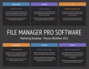 premium  Template: Manager Software Marketing Roadmap