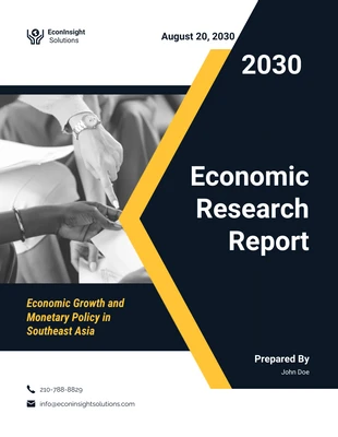 Free  Template: Economic Research Report