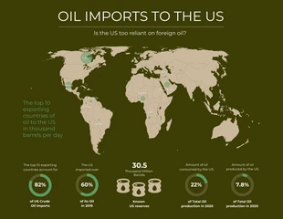 business  Template: Infográfico do mapa-múndi de importação