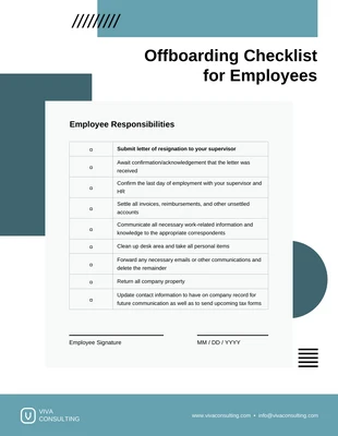 business  Template: Employee Offboarding Checklist
