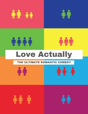 Free  Template: Love Actually Poster