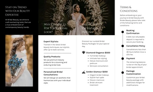 Bridal Beauty Packages Roll Fold Brochure - Pagina 2