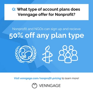 Free  Template: Nonprofit Account Plan Product FAQ Instagram Post