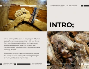 Wood Art Carving History Class Presentation - Página 2