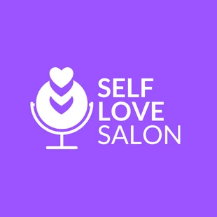 Free  Template: Logo creativo del salone dell'amore di sé