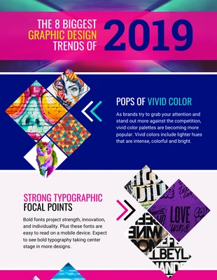 Free  Template: Tendenze del design grafico 2019