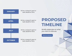 Blue And White Modern Clean Professional Proposal Research Presentation - Seite 5