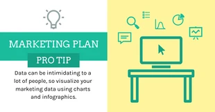 business  Template: Dica profissional de marketing verde Postagem no Facebook