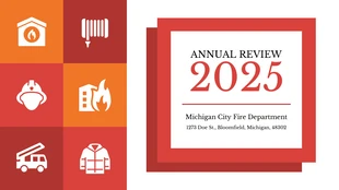 business  Template: Fire Department Annual Annual Review Presentation