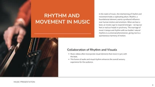 Orange Modern Music Presentation - page 3