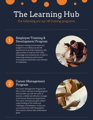 Free  Template: HR-Trainingsprogramme