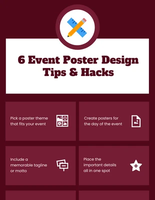 Free  Template: Maroon Design Ideas Infographic
