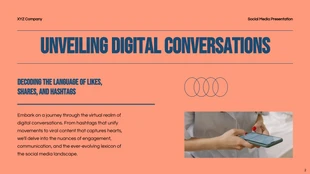 Modern Orange and Blue Social Media Presentation - page 2